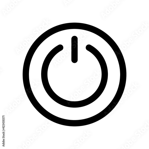 Power off icon. Power on icon. On-Off icon vector illustration. Start button. On Off switch, vector icon