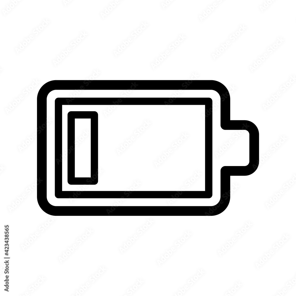Isolated battery icon line design. battery charge indicator Isolated battery icon line design. battery charge indicator