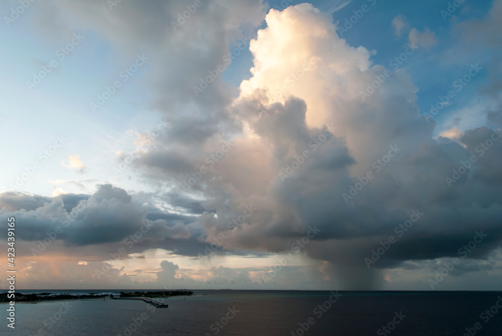 The Rain Cloud Over Grand Turk Island