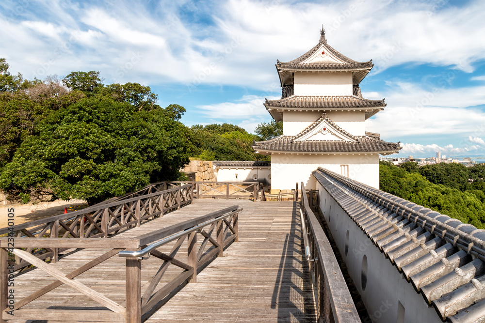 The Remains of Akashi Castle in Akashi Castle Park-Hyogo, Japan The Remains of Akashi Castle in Akashi Castle Park-Hyogo, Japan
