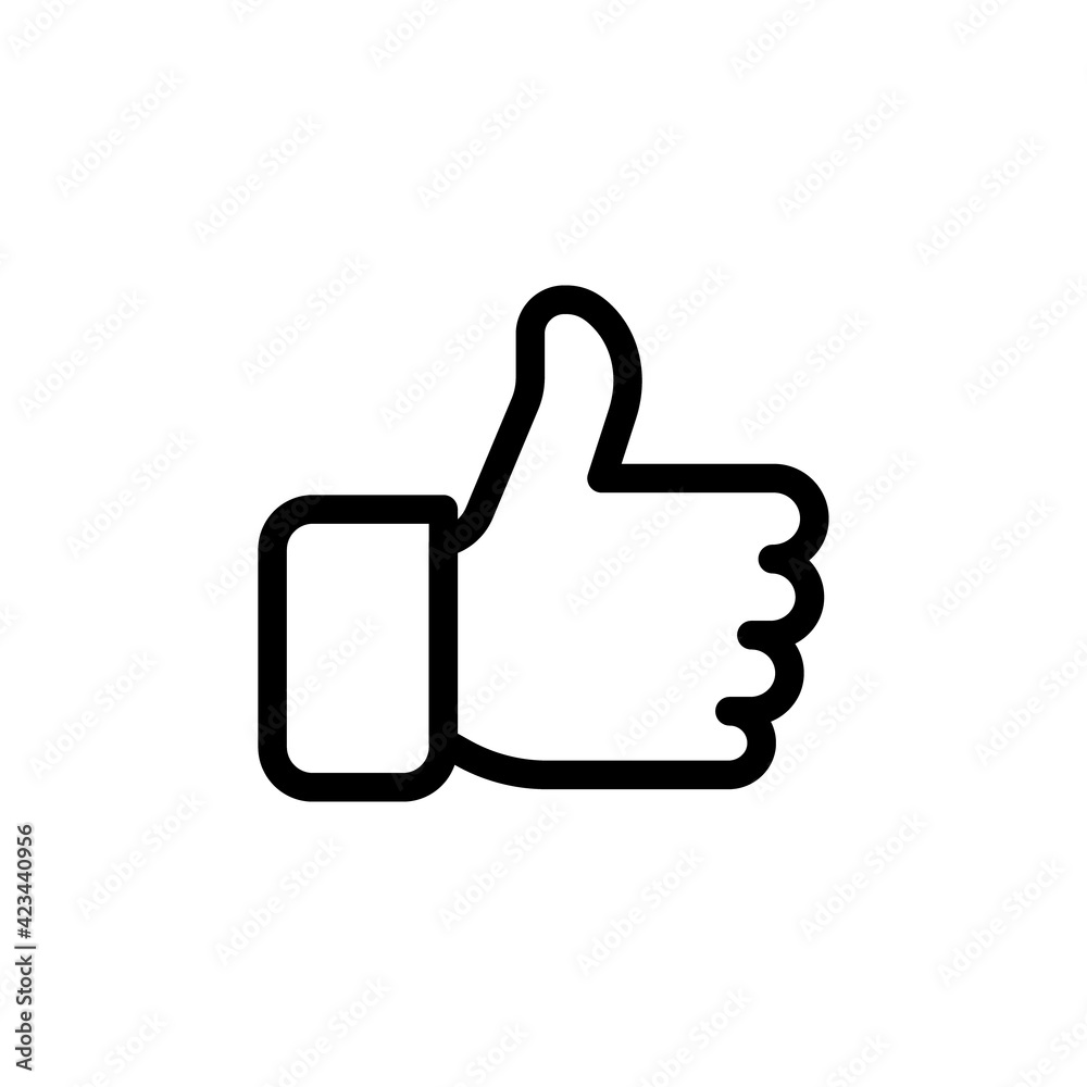 thumbs up vector icon, like symbol. Like hand line icon. Thumbs up finger sign. Vector. illustration symbol. like sign, line icon thumbs up vector icon, like symbol. Like hand line icon. Thumbs up finger sign. Vector. illustration symbol. like sign, line icon