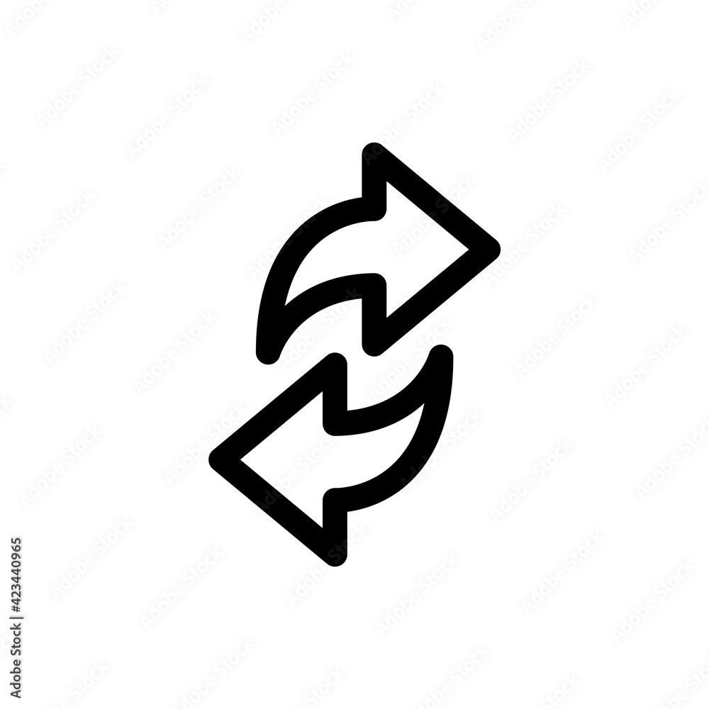 Two Side Icon Vector Illustration. Left and right arrow icon. Linear vector illustration. Outline left and right arrow icon Two Side Icon Vector Illustration. Left and right arrow icon. Linear vector illustration. Outline left and right arrow icon