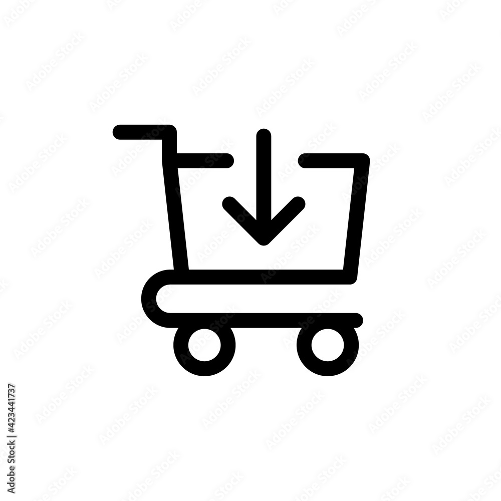 shopping cart icon. web icons for online store. add to card icon. Checkout Vector Line Icon - Simple Thin Line Icon shopping cart icon. web icons for online store. add to card icon. Checkout Vector Line Icon - Simple Thin Line Icon