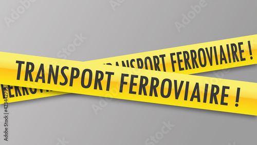 Logo transport ferroviaire.
