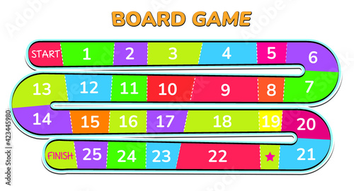 set of colorful board game