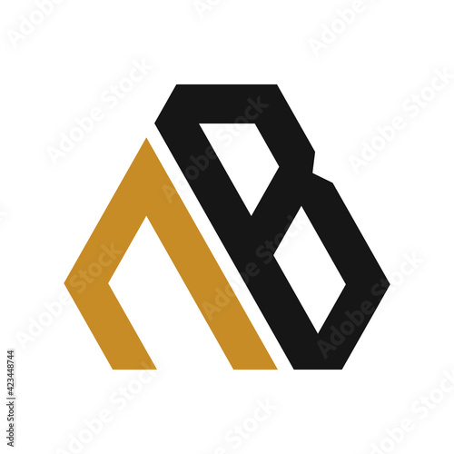 Initial bn letter logo vector template design. Linked letter nb logo design.