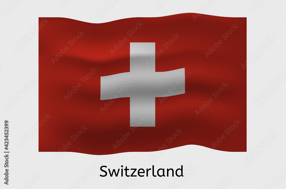 Switzerland country flag icon, Swiss flag vector illustration, Europe Switzerland country flag icon, Swiss flag vector illustration, Europe