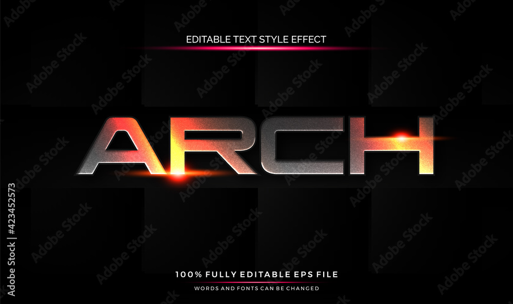 editable text style effect futuristic theme bright color.
vector illustration template