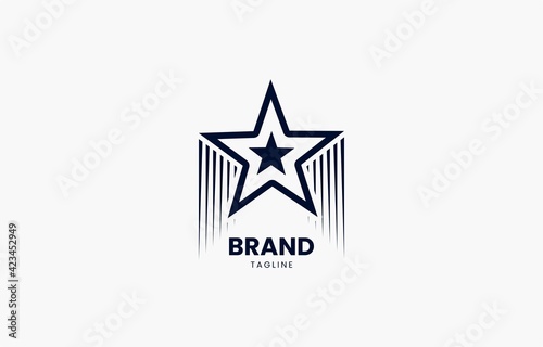 Star Speed Rising Logo Design Template