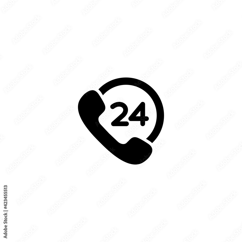 24 hours icon vector for web, computer and mobile app