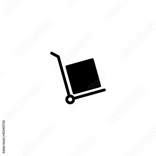 Cart Box icon vector for web, computer and mobile app
