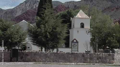 Church of Saint Francis of Paula (Iglesia de San Francisco de Paula) in Uquia Village, Quebrada de Humahuaca, Jujuy Province, Argentina.  photo