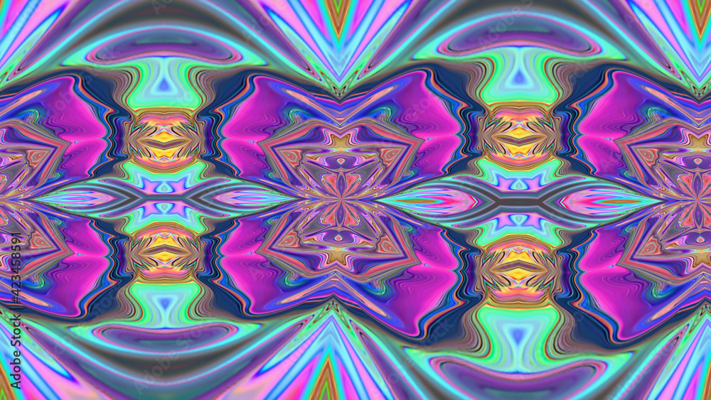 Obraz premium Abstract neon background with pattern and texture