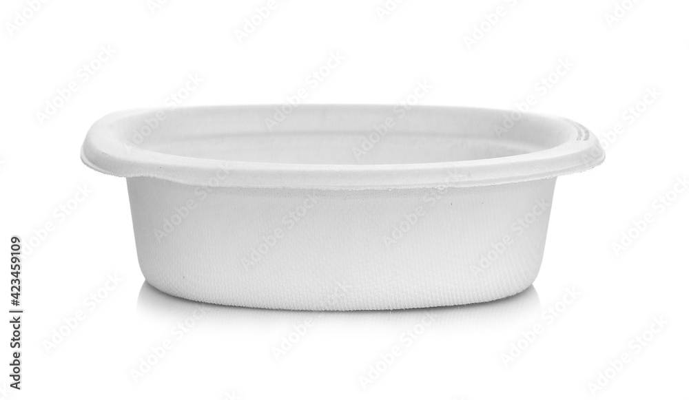 Paper bowl isolated on white background Paper bowl isolated on white background