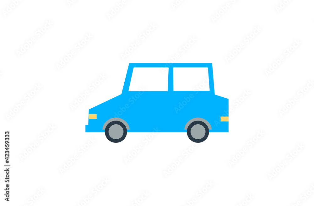 Sport Utility Vehicle vector flat icon. Isolated SUV car, off road vehicle, automobile emoji illustration