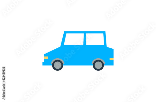 Sport Utility Vehicle vector flat icon. Isolated SUV car, off road vehicle, automobile emoji illustration