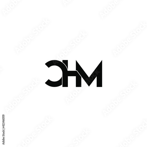 chm letter original monogram logo design