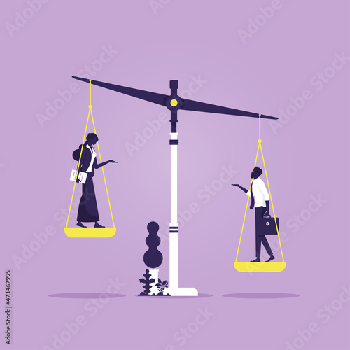 Inequality and feminism. Social inequality between women and men, Inequality and feminism. Social inequality between women and men, on the scales of justice
