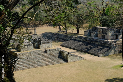 Honduras Copan  Ruinas - Ruins of Copan landscape view to the ballcourt photo
