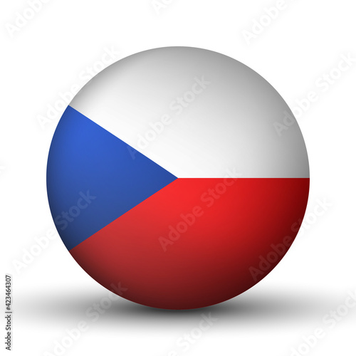 Glass light ball with flag of Czech Republic. Round sphere, template icon. national symbol. Glossy realistic ball, 3D abstract vector illustration highlighted on a white background. Big bubble Free Download Glass light ball with flag of Czech Republic. Round sphere, template icon. national symbol. Glossy realistic ball, 3D abstract vector illustration highlighted on a white background. Big bubble - GFXLoad