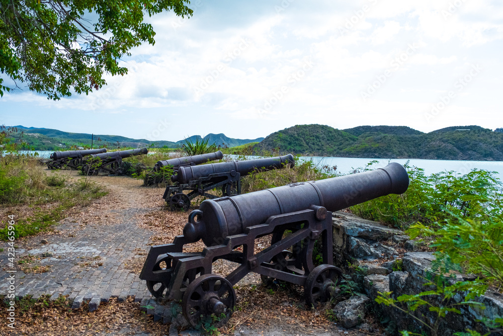 18th Century navy cannon abandoned on Antigua