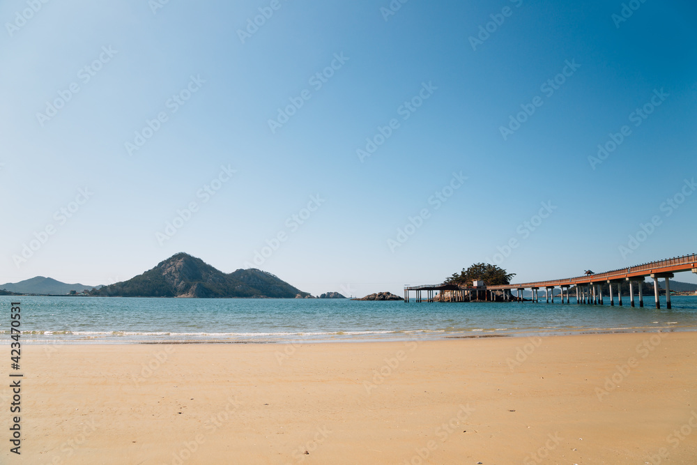 Seonyudo beach in Gunsan, Korea