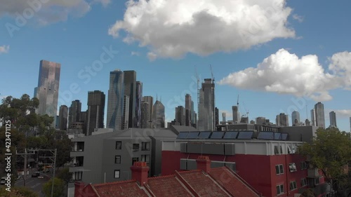 Melbourne CBD view from North Melbourne photo