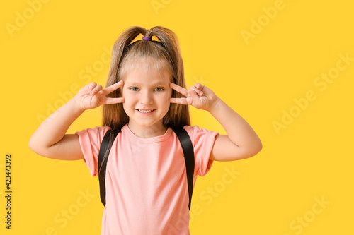 Cute little schoolgirl show...