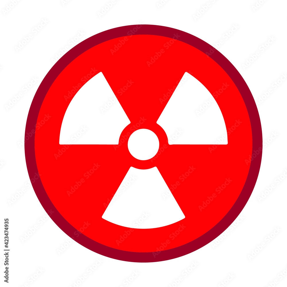 Sign of radiation on white. Eps10 vector illustration. Sign of radiation on white. Eps10 vector illustration.