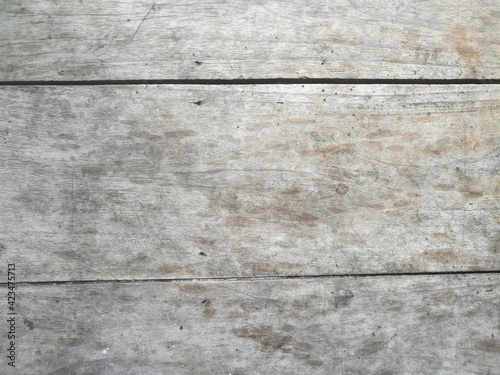 The texture of the old wood gray