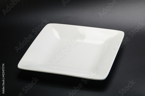 White empty plate for serving © Andrei Starostin
