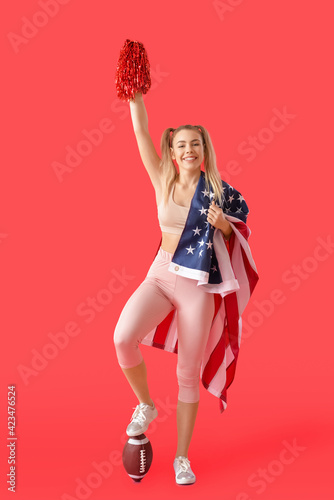 Beautiful young cheerleader...