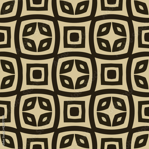 Geometric vector pattern with triangular elements. Seamless abstract ornament for wallpapers and backgrounds. 