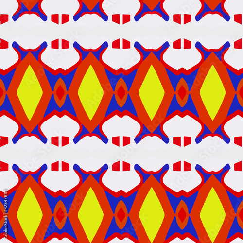 Geometric vector pattern with triangular elements. Seamless abstract ornament for wallpapers and backgrounds. 