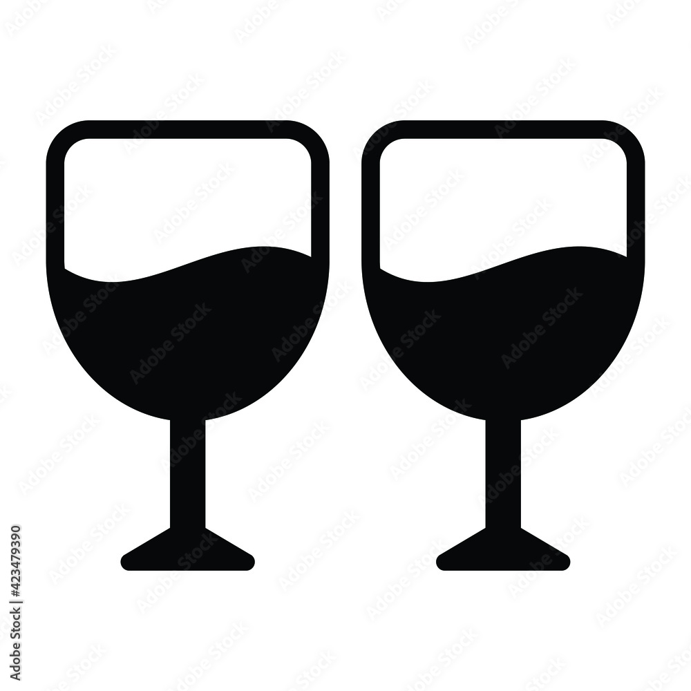 drink , beverage Silhouette, Black Glyph icon. drink , beverage Silhouette, Black Glyph icon.