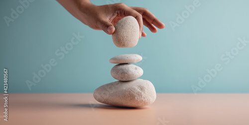 Schilderij op canvas Life Balance Concept