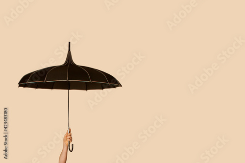 umbrella on a plain background
