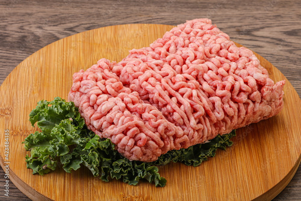 Raw pork minced meat for cooking Raw pork minced meat for cooking