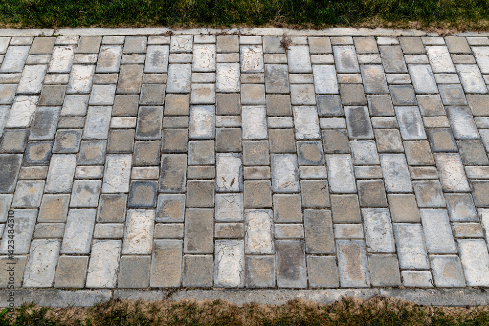 Paving slabs with beautiful texture