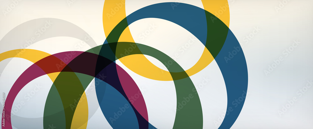 Ring geometric shapes, o letter repetition wallpaper. Abstract background for business or technology presentations, internet posters or web brochure covers Ring geometric shapes, o letter repetition wallpaper. Abstract background for business or technology presentations, internet posters or web brochure covers