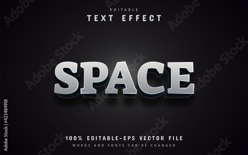 Space text effect editable