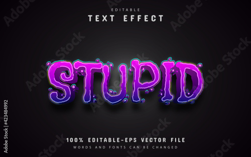Purple stupid text effect