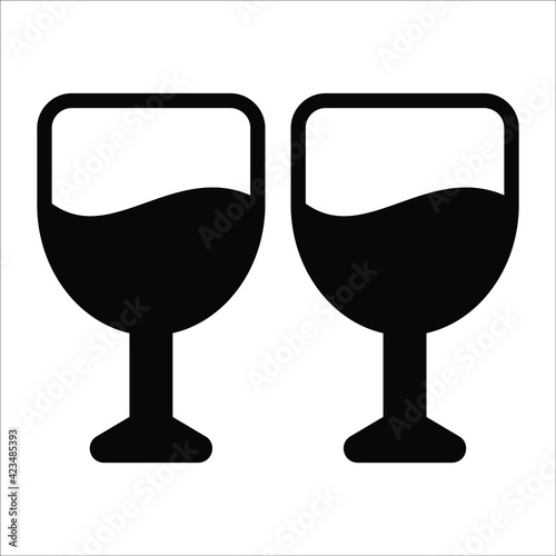drink , beverage flat line icon 