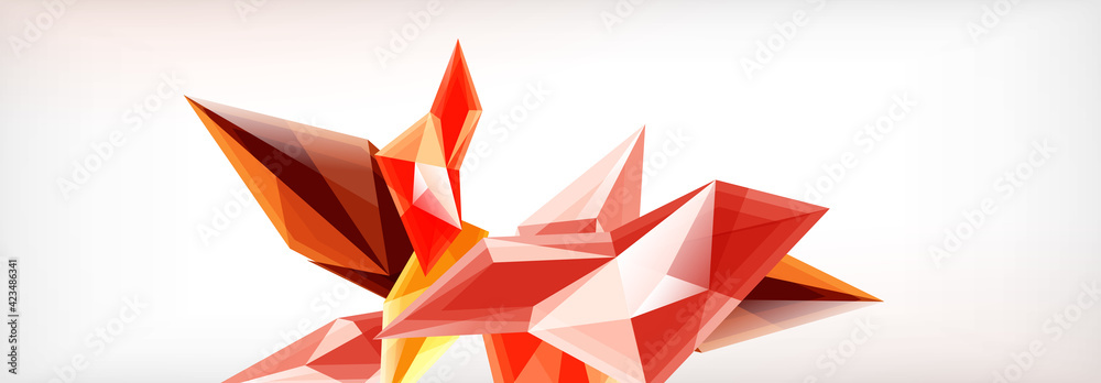 Vector 3d triangles and pyramids abstract background for business or technology presentations, internet posters or web brochure covers Vector 3d triangles and pyramids abstract background for business or technology presentations, internet posters or web brochure covers