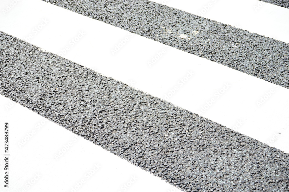 Fototapeta premium Empty crosswalk in Tokyo, Japan - 横断歩道 東京