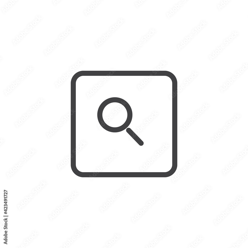 Magnifying glass search icon illustration vector Magnifying glass search icon illustration vector