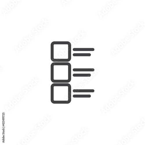 Pricing list view icon vector illustration 
