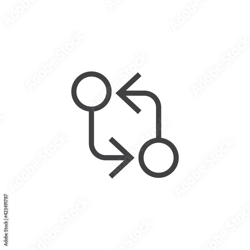 Switcher illustration line vector icon