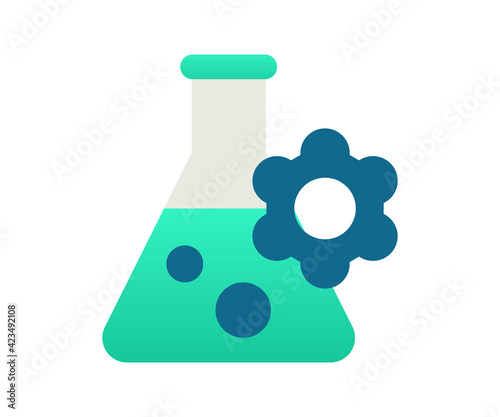formula ingredient experiment single isolated icon with gradient style