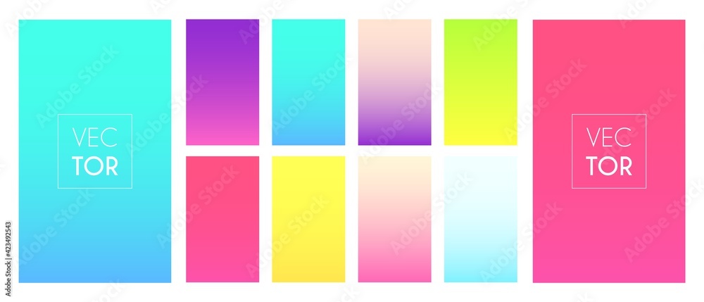 Colorful gradient background. Pastel color wallpaper. Soft multicolor screen.